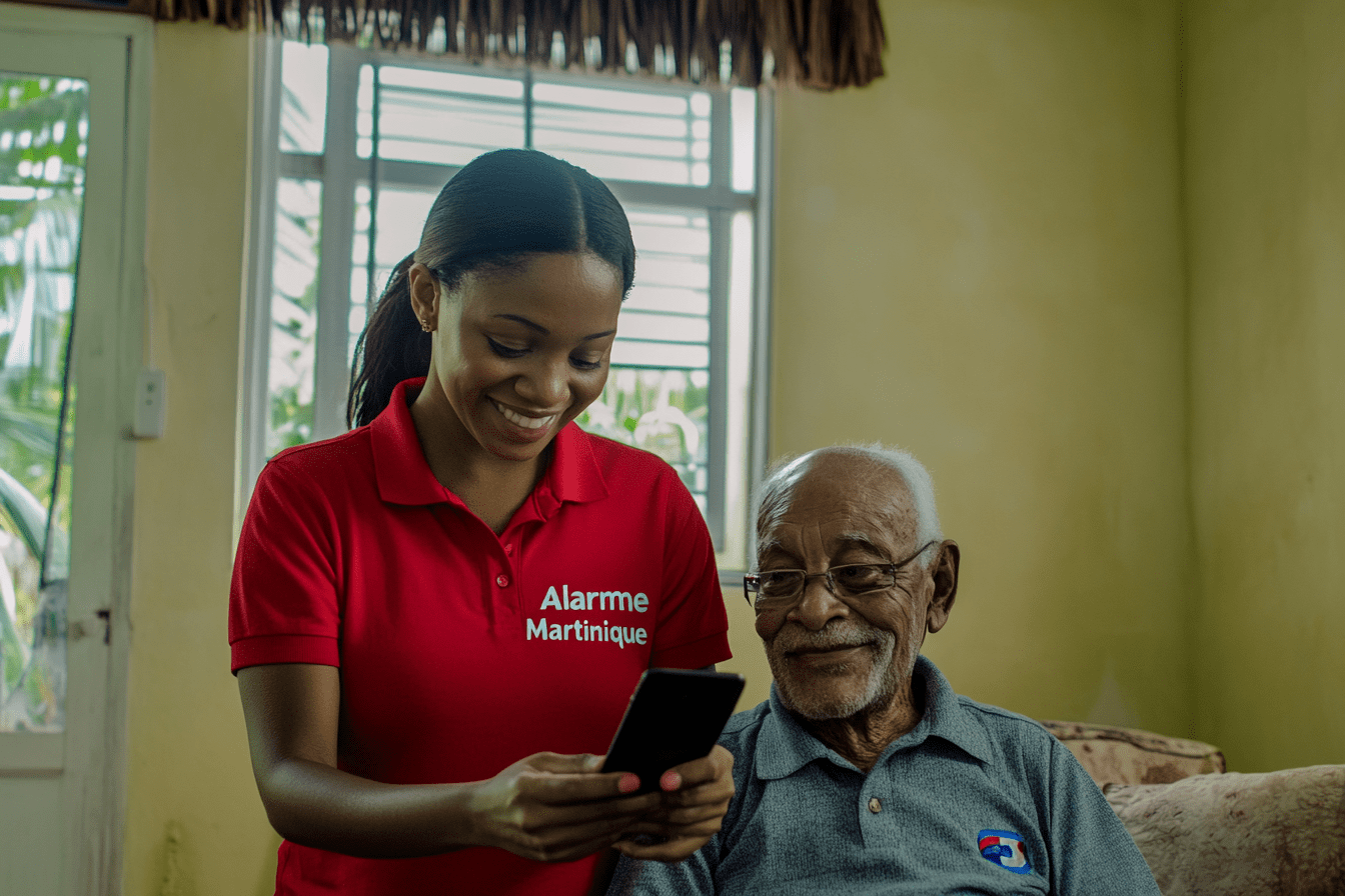 Technicien installant un système dalarme professionnel en Martinique pour une sécurité optimale.