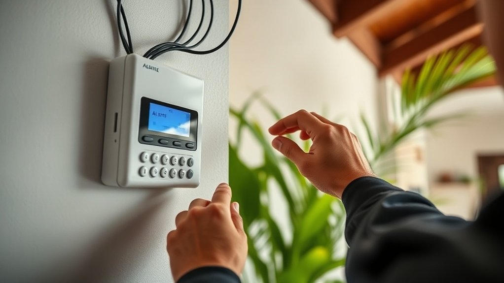 étapes d'installation du système d'alarme
